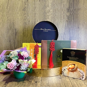 MD-HA12  Imperial Bird's Nest with Rock Sugar and Reign Premium Abalone Rice Hamper